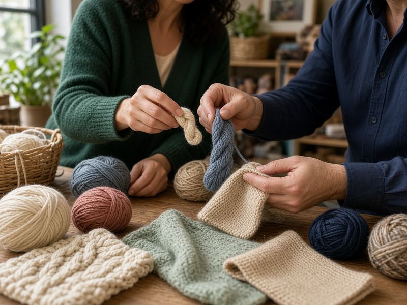 Yarn consult at Estenpalli Atelier